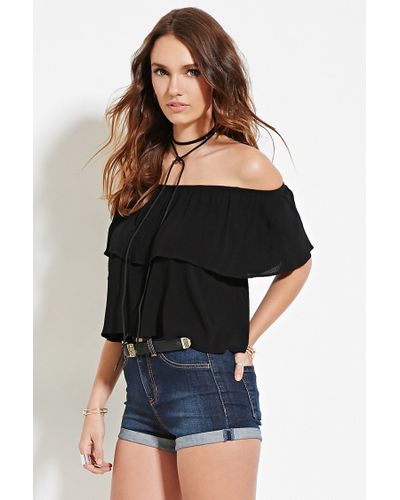 one shoulder shirts forever 21
