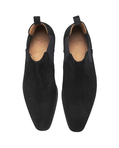 Paul Smith Men's Falconer Suede Chelsea Boots in Black for Men | Lyst UK