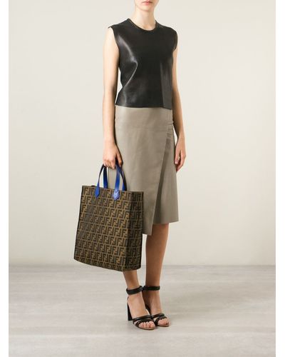 Fendi zucca shopper tote Clearance