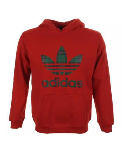 red and black adidas jumper