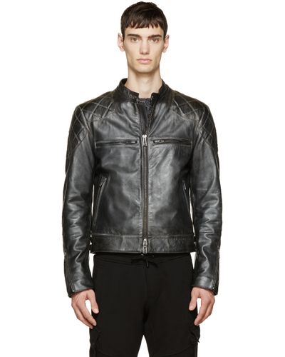 Belstaff Black Vintage Leather David Beckham Edition Jacket For Men Lyst