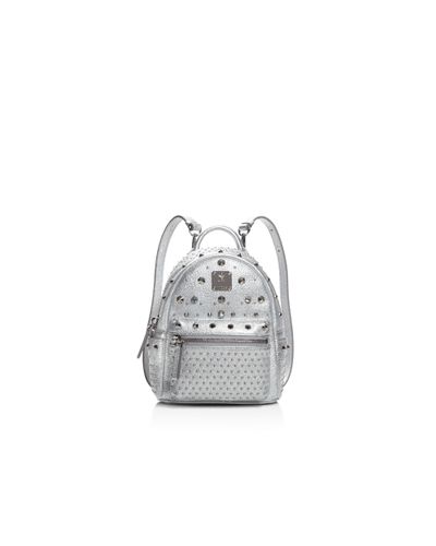 mcm backpack silver