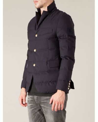 moncler quilted blazer