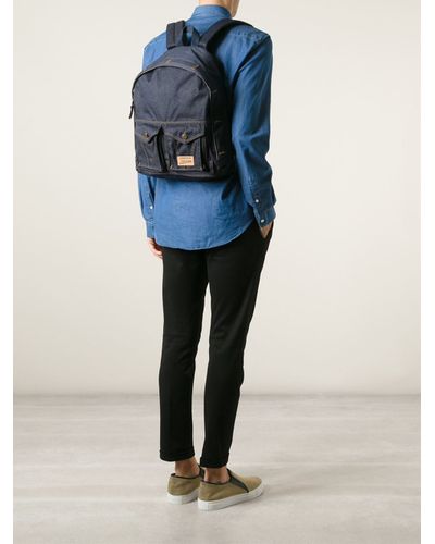 Eastpak X Jean Paul Gaultier 'Jeans' Backpack in Blue for Men - Lyst