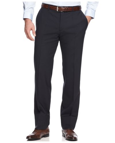 BOSS by Hugo Boss Hugo Navy Solid Extra Slim-Fit Suit in Black for Men ...