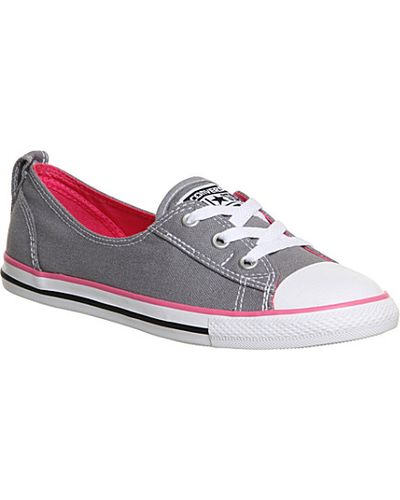 Converse Ctas Ballet Lace Trainers - For Women in Grey Pink (Grey) - Lyst
