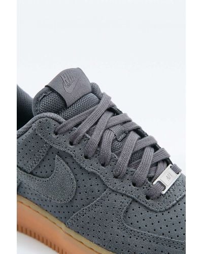 gray suede air force 1