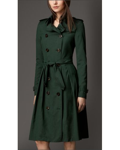 emerald green raincoat