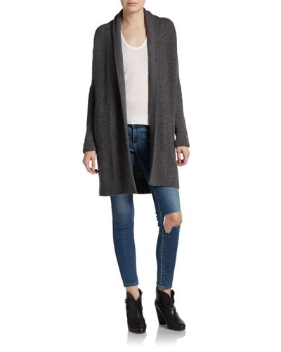 vince honeycomb cardigan