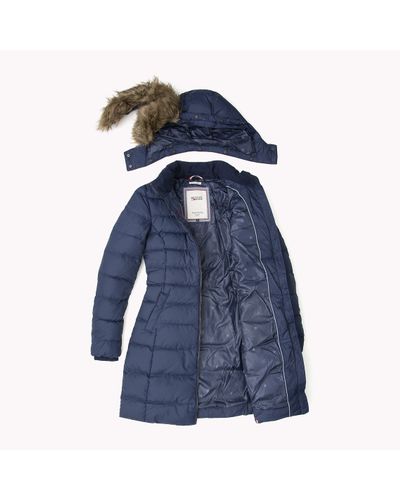 Tommy Hilfiger Maria Down Filled Coat in Blue - Lyst