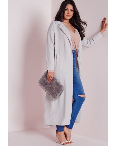 plus size black duster jacket