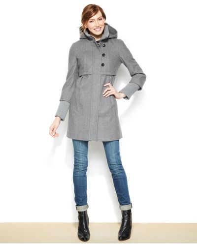 dkny grey coat