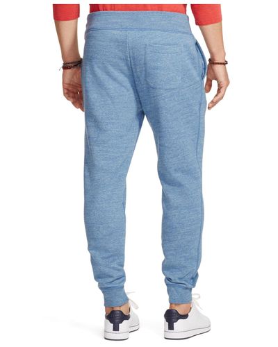 blue polo sweatpants