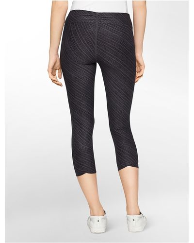 calvin klein striped leggings