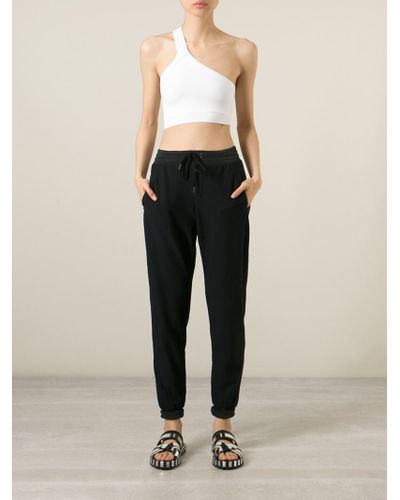 helmut lang crop moletom com capuz
