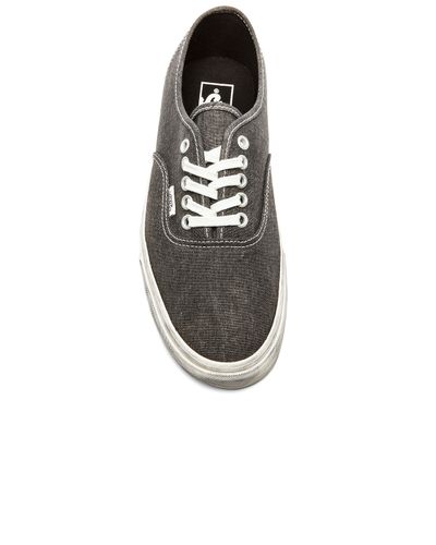 vans authentic overwashed black
