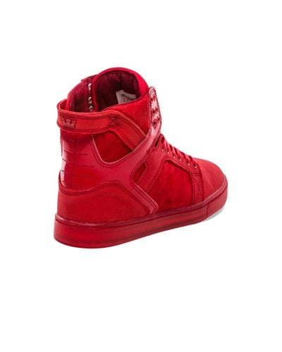 Supra Skytop Lx in Red for Men | Lyst