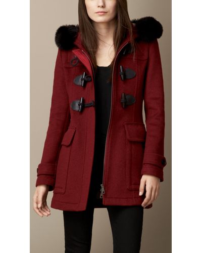 fitted duffle coat