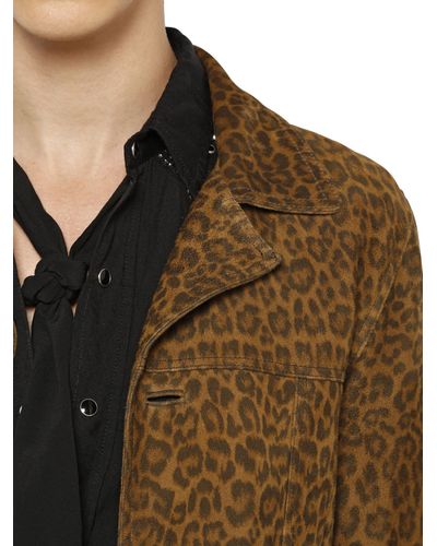 leopard suede jacket
