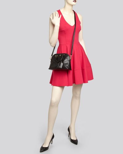 tory burch robinson stitched mini dome satchel