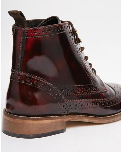 lace up brogue boots womens