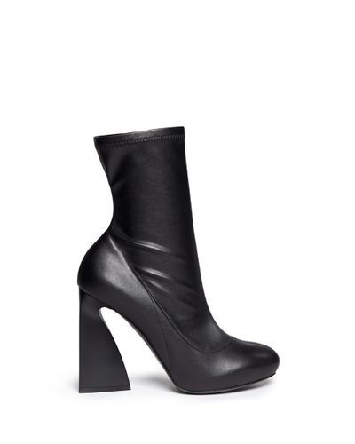 stella mccartney exaggerated block heel platform bootie