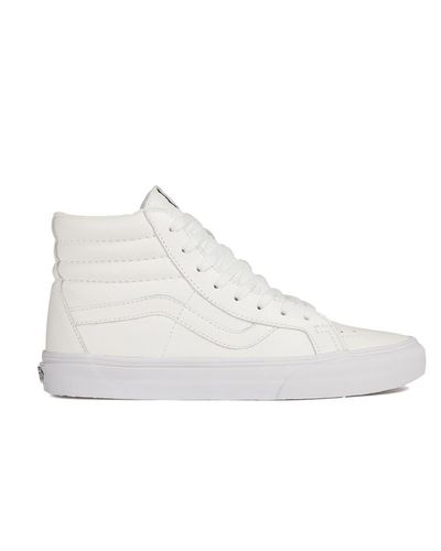 vans white leather high tops