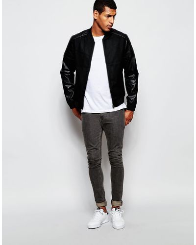 素晴らしい外見 新品 正規品VOLUME SLEEVE BLOUSON LEATHER - その他