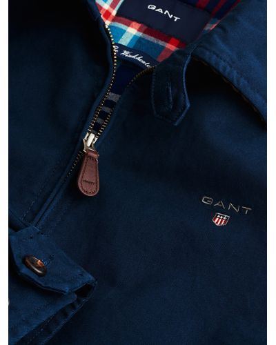 GANT Harrington Windcheater Jacket in Navy (Blue) for Men - Lyst