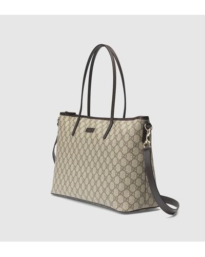 gucci large gg supreme canvas tote