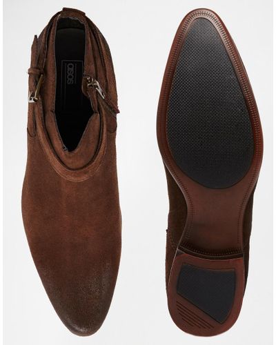 chelsea boot with strap