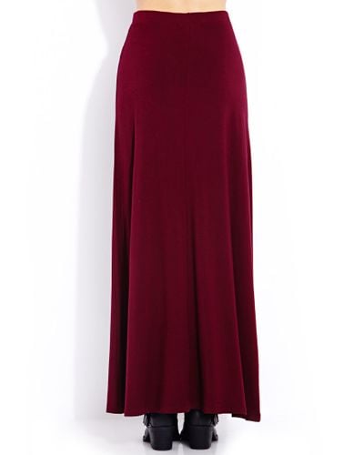 maxi skirt jersey knit