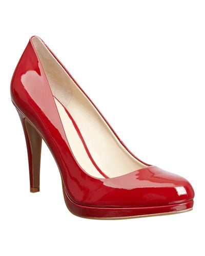 cheap red platform heels