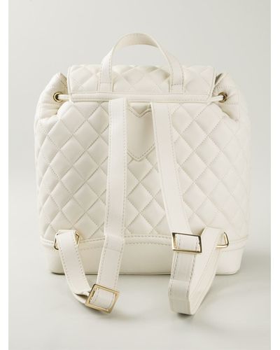 moschino backpack white