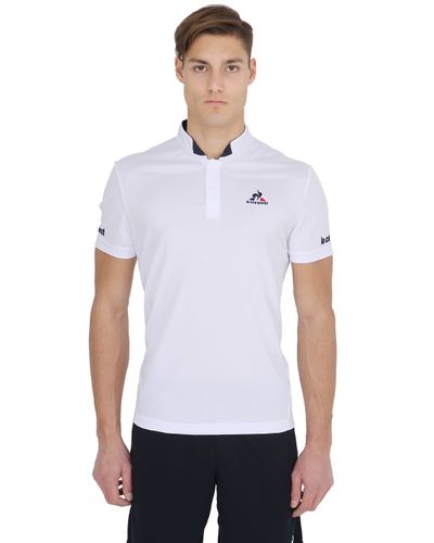 Le Coq Sportif Richard Gasquet Techno Tennis Polo in White for Men - Lyst