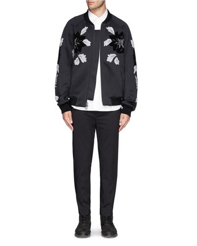 phillip lim floral bomber jacket
