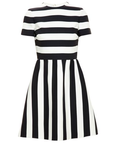 Valentino Striped Dress in Black White ...