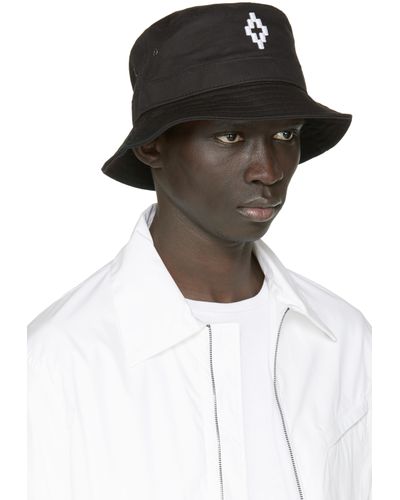 Marcelo Burlon Cotton Black Starter Edition Cruz Bucket Hat for Men - Lyst