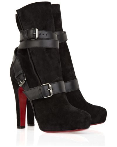 christian louboutin castarika suede ankle boots