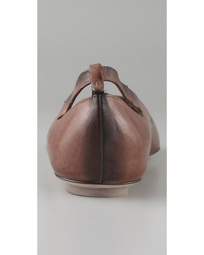 womens brown pointed toe flats