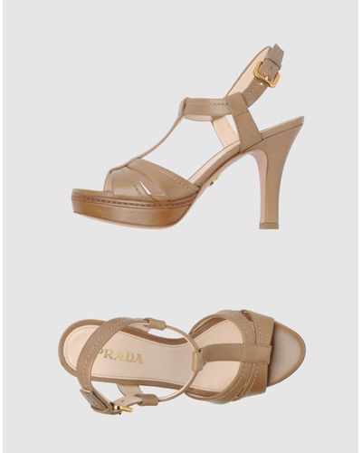 prada sandals brown