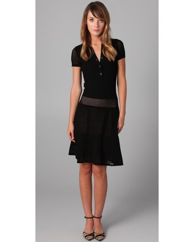 lacoste polo dress black