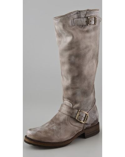Frye Veronica Slouch Boots in Slate (Gray) | Lyst