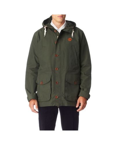 Fred Perry Mountain Parka in Green for Men - Lyst
