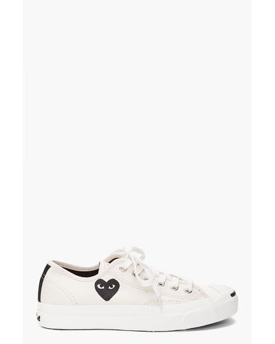 jack purcell comme des garcons white