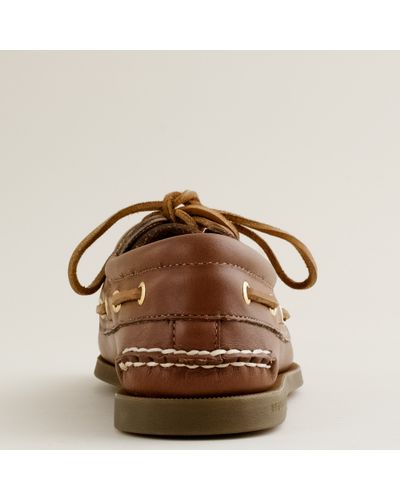 J Crew Sperry Top Sider For J Crew Authentic Original 3 Eyelet Boat Shoes In Brown For Men Lyst J Crew Sperry Top Sider For J Crew Authentic Original 3 Eyelet Boat Shoes In Brown For Men Lyst