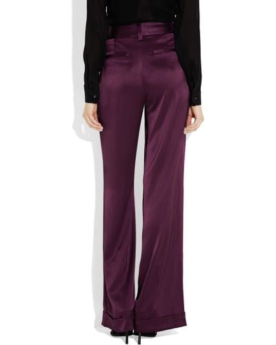 alice and olivia purple pants