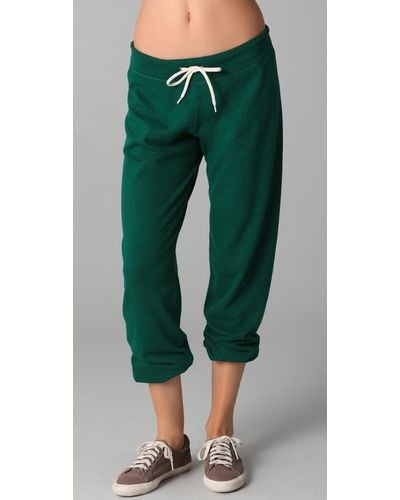 womens green sweatpants