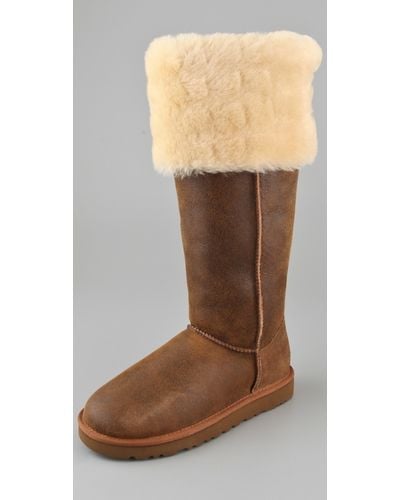 ugg over the knee bailey button chestnut