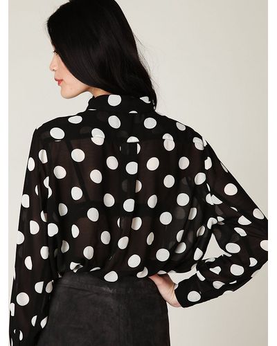 free people polka dot shirt